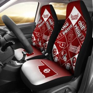 NCAA Oklahoma Sooners Car Seat Covers Drive Collegiate Comfort 1