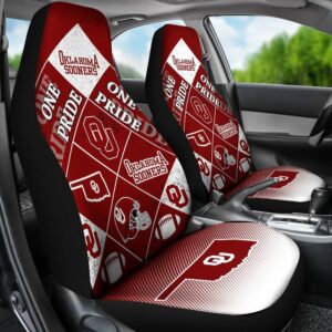 NCAA Oklahoma Sooners Car Seat Covers Drive Collegiate Comfort 2