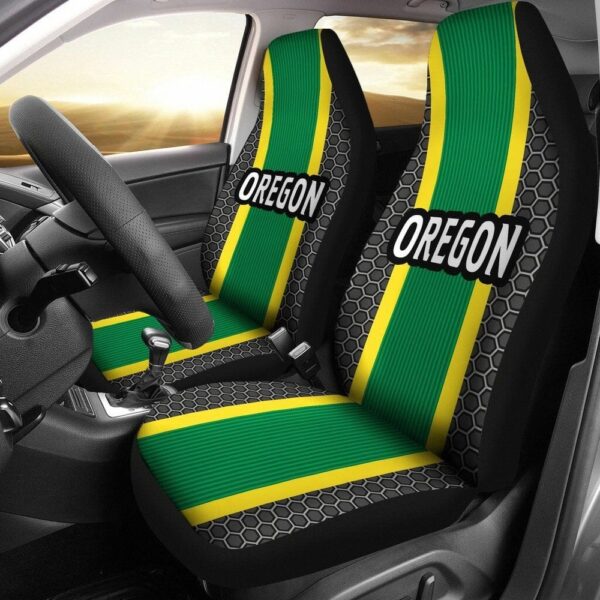 NCAA Oregon Ducks Car Seat Covers Drive in Collegiate Comfort