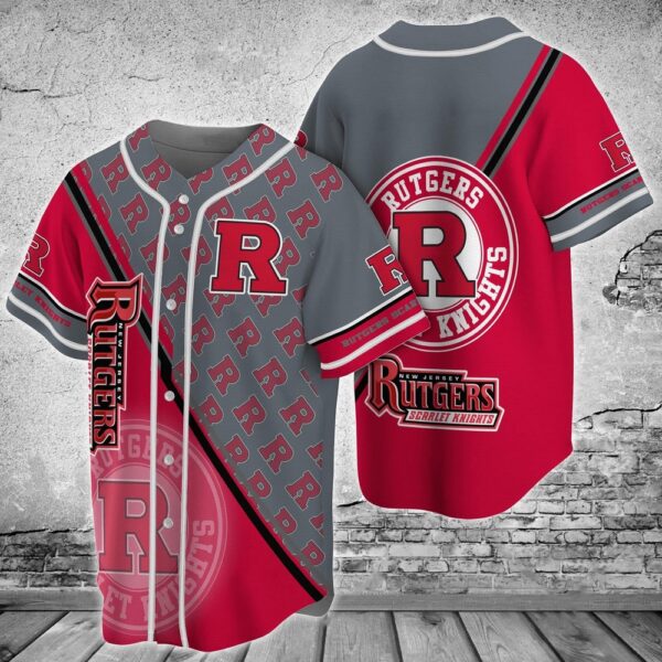 NCAA Rutgers Scarlet Knights Baseball Jersey Shirt Streetwise Homerun