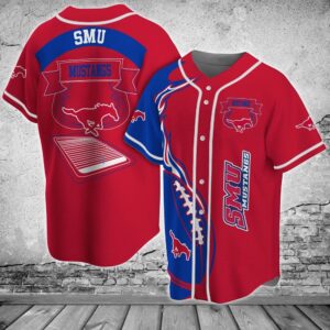 NCAA SMU Mustangs Baseball Jersey…