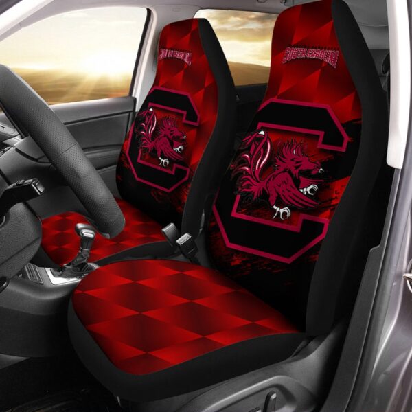 NCAA South Carolina Gamecocks Garnet Car Seat Covers