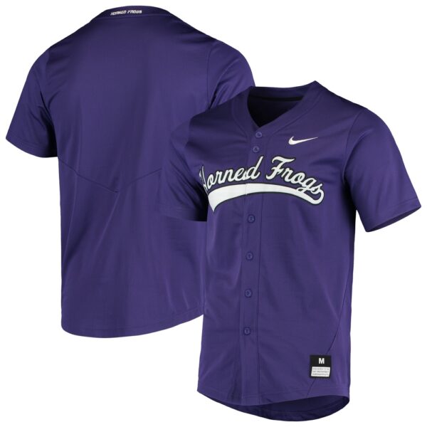 NCAA Tcu Horned Frogs Baseball Jersey Shirt Champion Street Sport