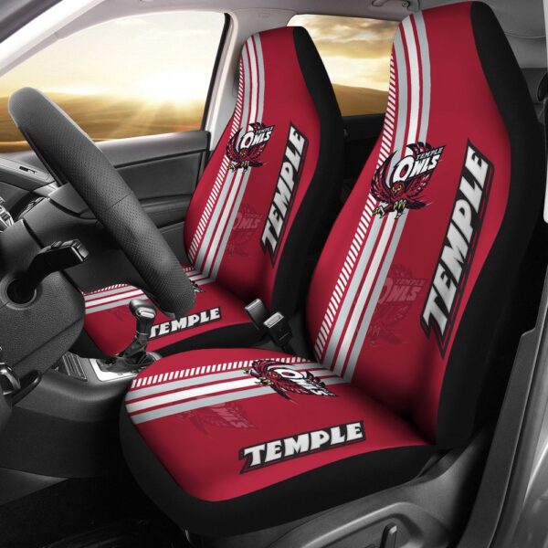 NCAA Temple Owls Car Seat Covers Auto Chic for True Fans