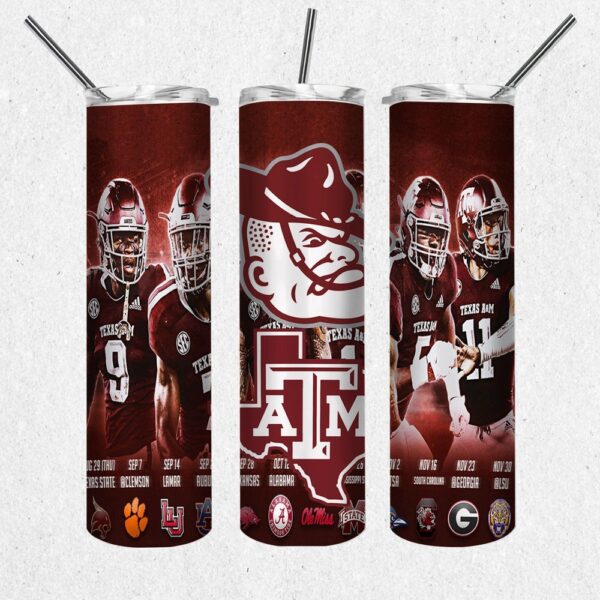 NCAA Texas A&M Aggies Skinny Tumbler Elevate Your Drink Game