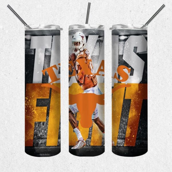 NCAA Texas Long Horns Skinny Tumbler Chic Drinkware Essentials