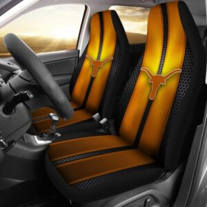 NCAA Texas Longhorns Car Seat Covers Black Orange 1