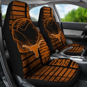 NCAA Texas Longhorns Car Seat Covers Drive in Collegiate Comfort 2