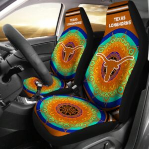 NCAA Texas Longhorns Car Seat Covers Full Color 1