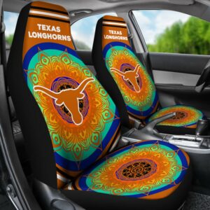 NCAA Texas Longhorns Car Seat Covers Full Color 2