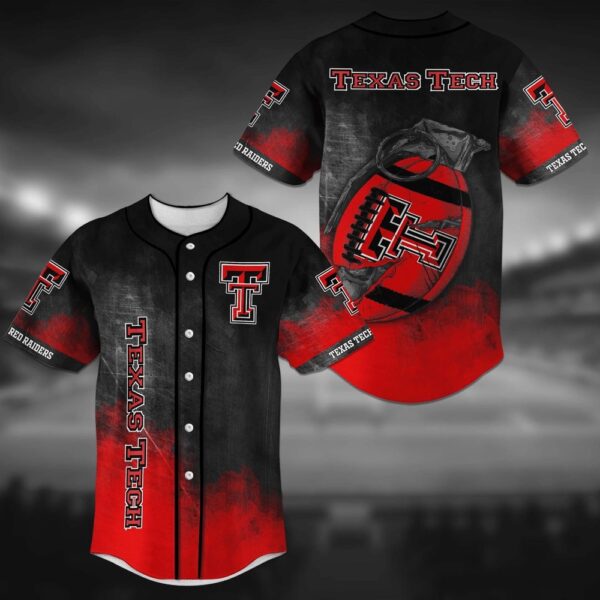 NCAA Texas Tech Red Raiders Baseball Jersey Shirt Grenade