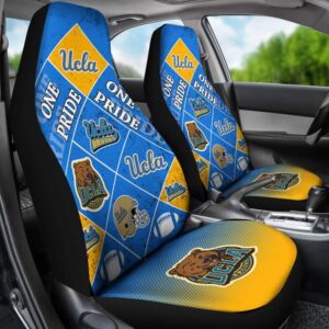 NCAA UCLA Bruins Car Seat Covers Blue Gold 2