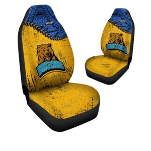 NCAA UCLA Bruins Car Seat Covers Blue Gold Polynesian 1