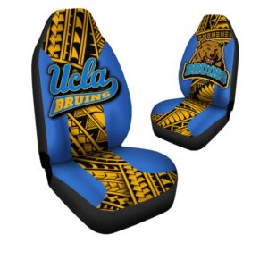 NCAA UCLA Bruins Car Seat Covers Blue Gold Polynesian 2