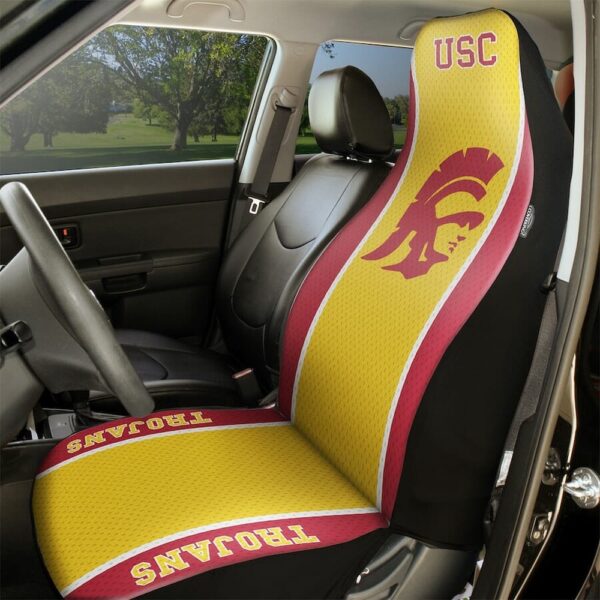 NCAA USC Trojans Car Seat Covers Gold Cardinal