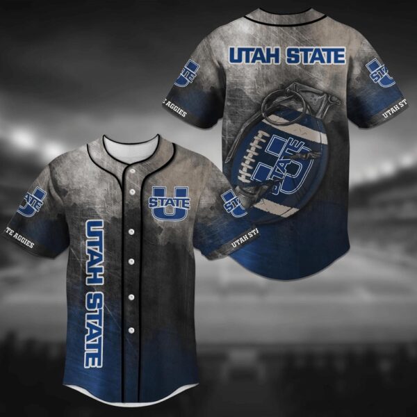 NCAA Utah State Aggies Baseball Jersey Shirt Diamond Dreams Chic