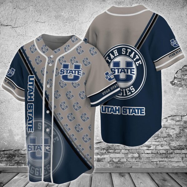 NCAA Utah State Aggies Baseball Jersey Shirt Streetwise Homerun