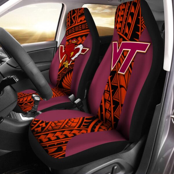 NCAA Virginia Tech Hokies Car Seat Covers Drive in Collegiate Comfort