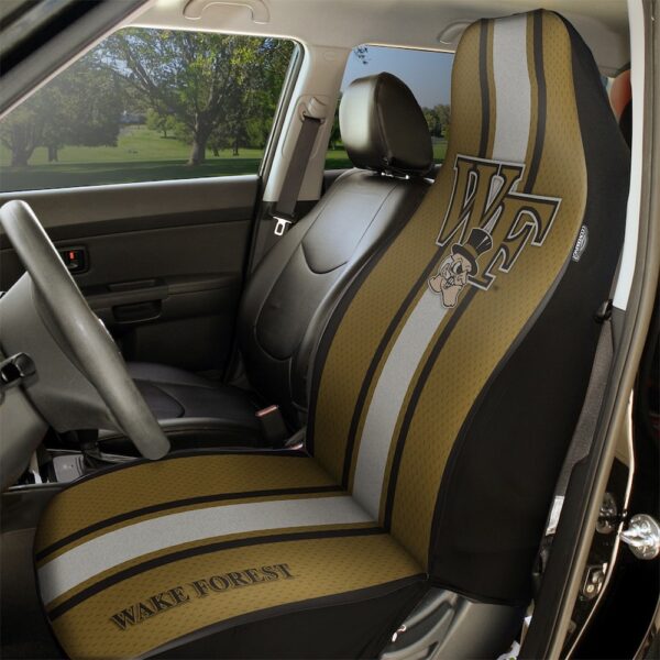 NCAA Wake Forest Demon Deacons Car Seat Covers Sporty Decor for Your Drive