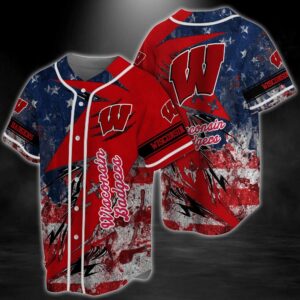 NCAA Wisconsin Badgers Baseball Jersey…