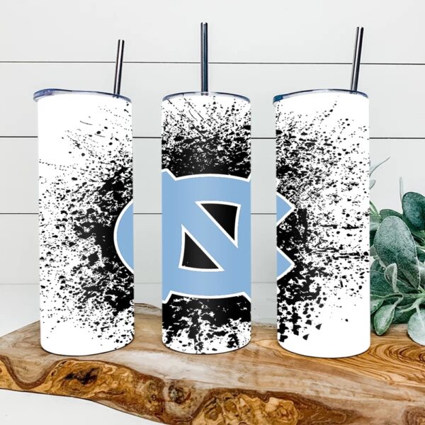 North Carolina Tar Heels Football Skinny Tumbler Collegiate Elegance Sips