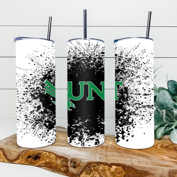 North Texas Mean Green Football Skinny Tumbler Collegiate Elegance Sips