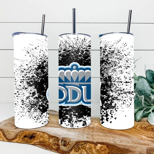 Old Dominion Monarchs Football Skinny Tumbler Collegiate Elegance Sips