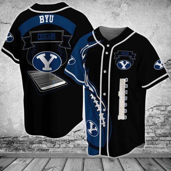 Personalized NCAA BYU Cougars Custom Name Baseball Jersey Shirt lassic