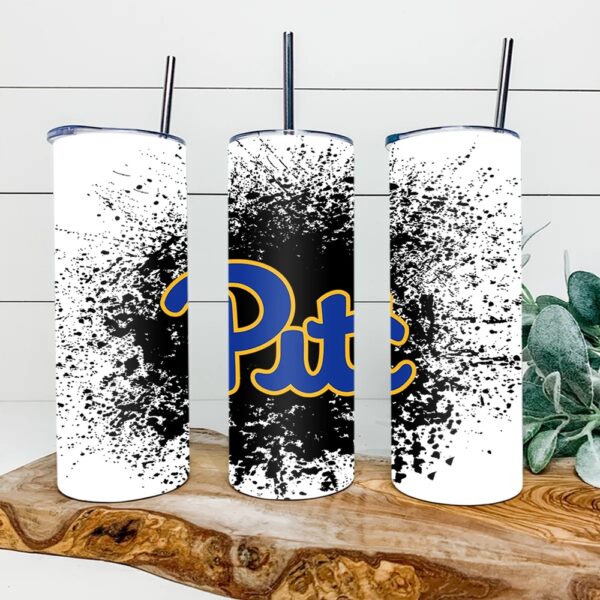 Pittsburgh Panthers Football Skinny Tumbler Collegiate Elegance Sips