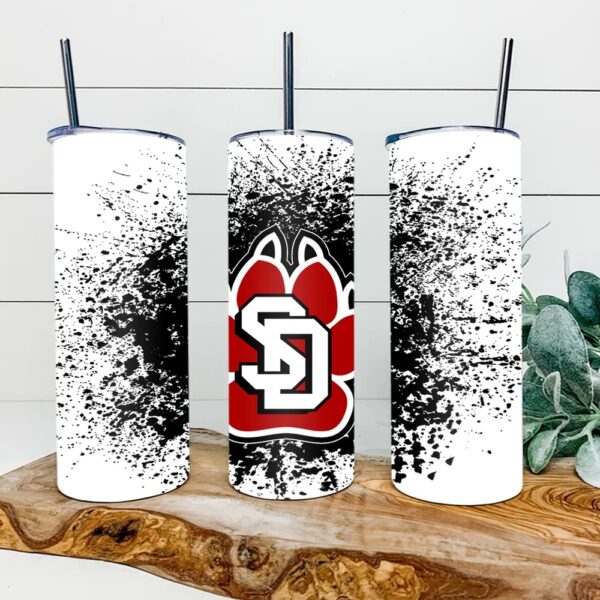 South Dakota Coyotes Skinny Tumbler Collegiate Elegance Sips