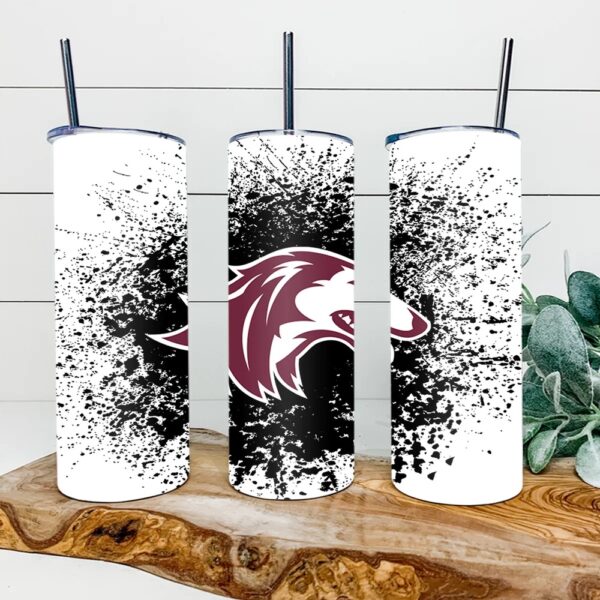 Southern Illinois Salukis Skinny Tumbler Collegiate Elegance Sips