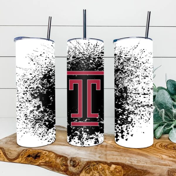 Temple Owls Football Skinny Tumbler Collegiate Elegance Sips