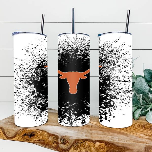 Texas Longhorns Football Skinny Tumbler Collegiate Elegance Sips