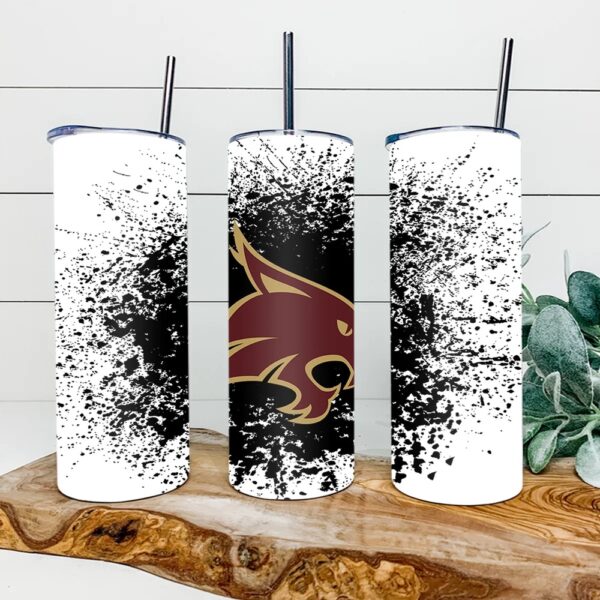 Texas State Bobcats Football Skinny Tumbler Collegiate Elegance Sips