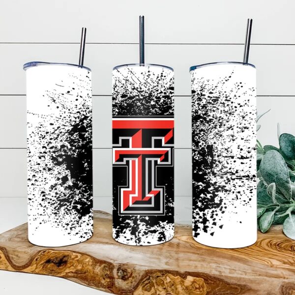 Texas Tech Red Raiders Football Skinny Tumbler Collegiate Elegance Sips