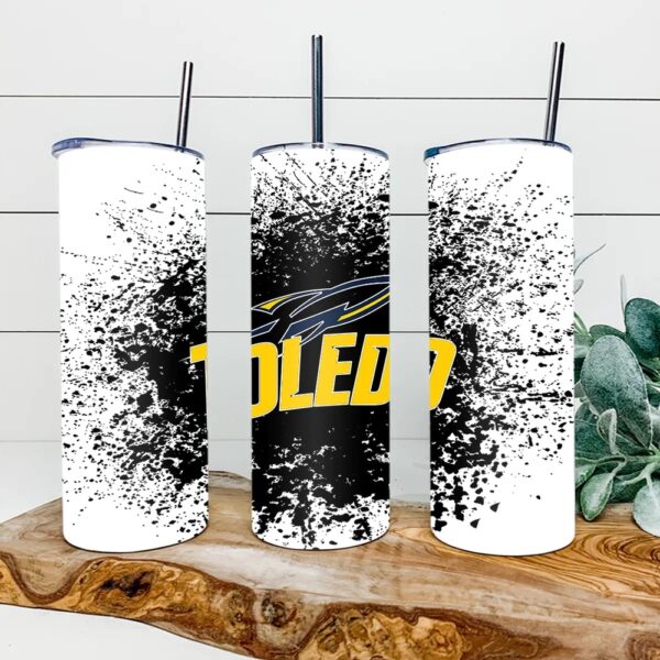 Toledo Rockets Football Skinny Tumbler Collegiate Elegance Sips