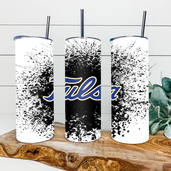 Tulsa Golden Hurricane Football Skinny Tumbler Collegiate Elegance Sips