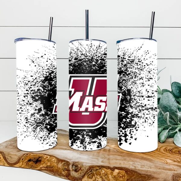 UMass Minutemen Football Skinny Tumbler Collegiate Elegance Sips