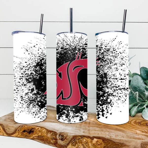 Washington State Cougars Football Skinny Tumbler Collegiate Elegance Sips