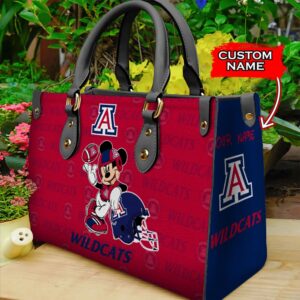 NCAA Arizona Wildcats Mickey Women Leather Hand Bag
