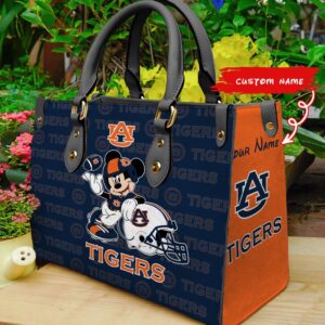 NCAA Auburn Tigers Mickey Women Leather Hand Bag