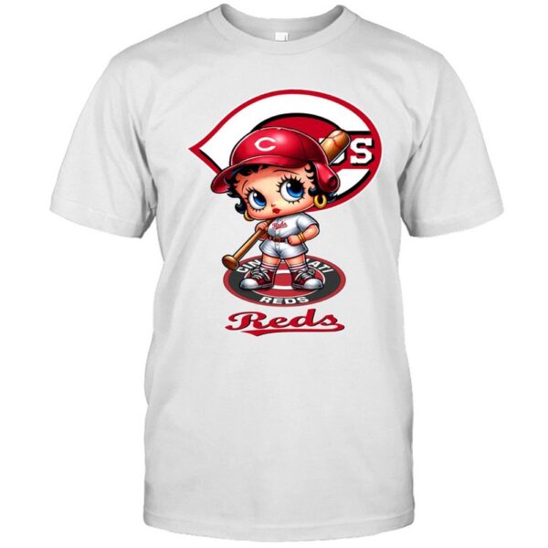 NCAA Cincinnati Baseball Girl Betty Boop T-Shirt