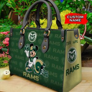 NCAA Colorado State Rams Mickey Women Leather Hand Bag