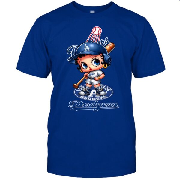 NCAA Los Angeles Baseball Girl 02 Betty Boop T-Shirt