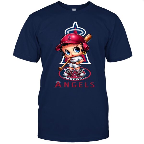 NCAA Los Angeles Baseball Girl Betty Boop T-Shirt