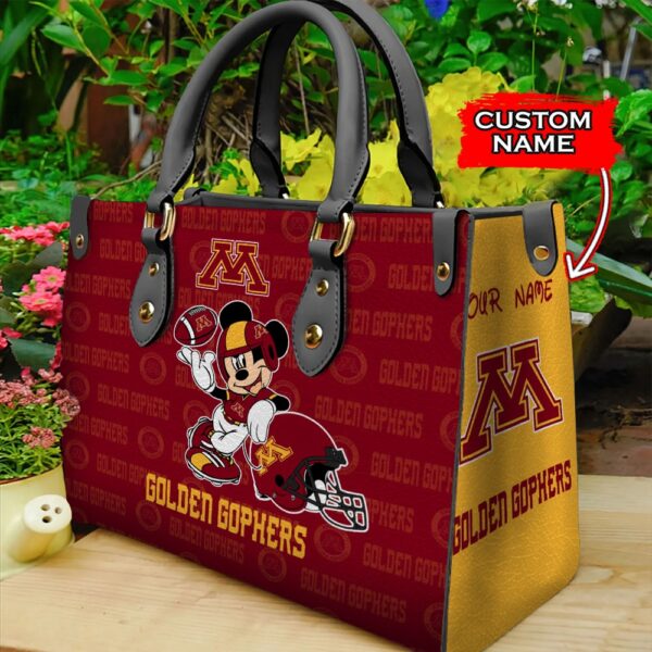 NCAA Minnesota Golden Gophers Mickey Women Leather Hand Bag