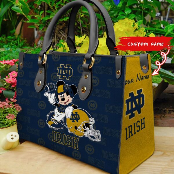 NCAA Notre Dame Fighting Irish Mickey Women Leather Hand Bag