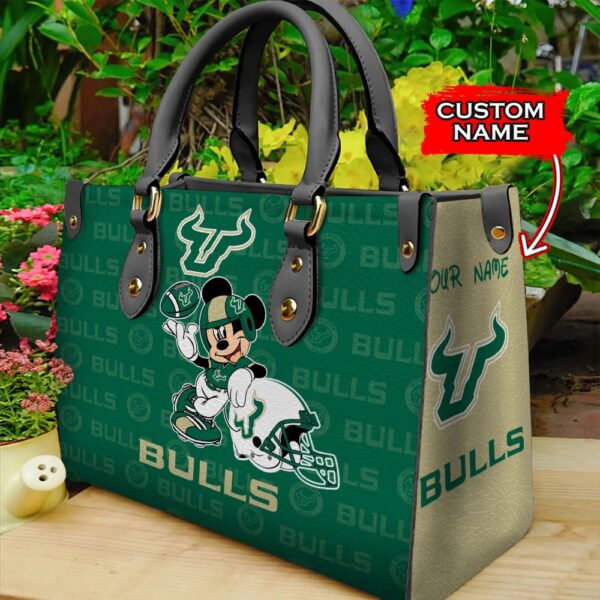 NCAA South Florida Bulls Mickey Women Leather Hand Bag