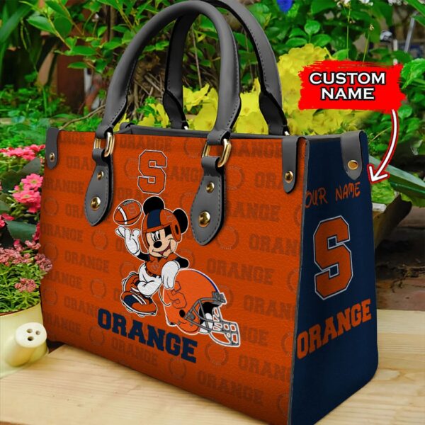NCAA Syracuse Orange Mickey Women Leather Hand Bag