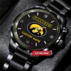 NCAA Iowa Hawkeyes Watch Custom Black Fashion Watch Football Game